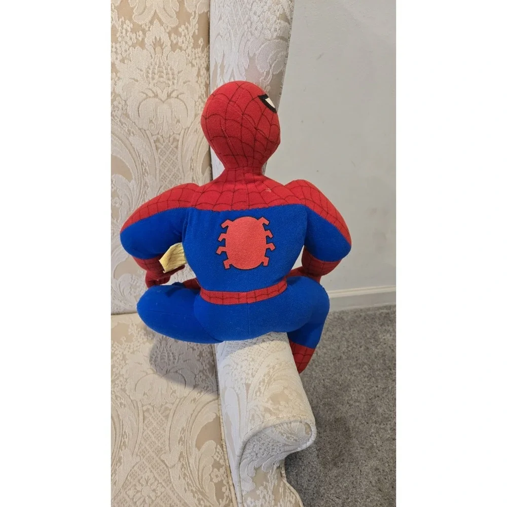 Vintage 1994 Spider Man Plush Toy Biz Marvel Loop Hook Hands 20